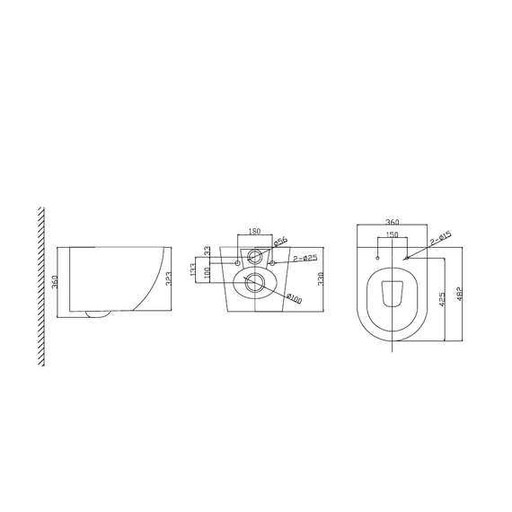 Унитаз-биде подвесной Taliente Amato AM25010 SMnero с крышкой микролифт - фото 5