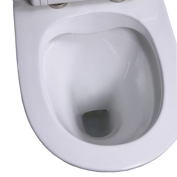 Унитаз-компакт безободковый Taliente Arte AR35045 с крышкой микролифт, Цвет производителя: белый - фото 4