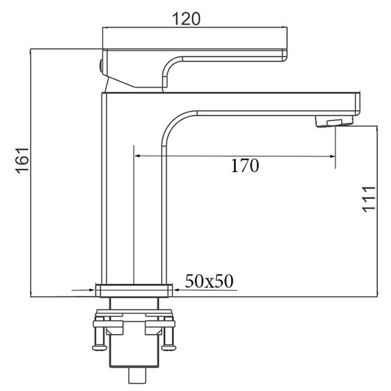 Смеситель для раковины Gappo G1017-6, черный - фото 8
