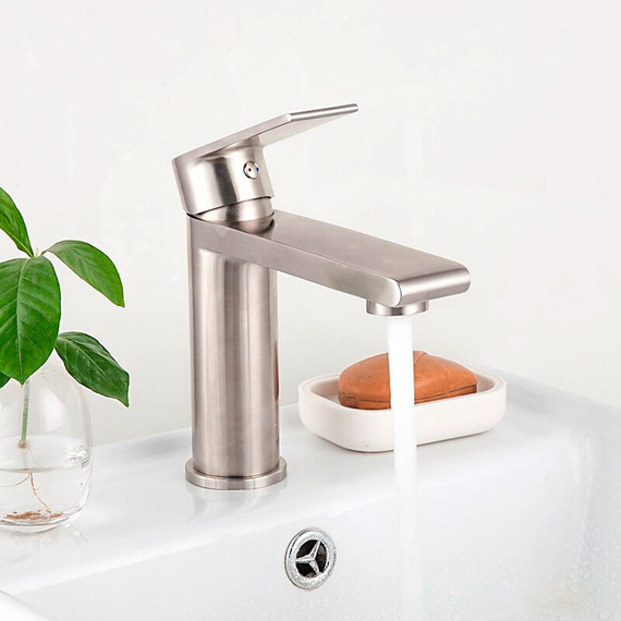 Смеситель для раковины Gappo G1099-20, сатин - фото 7