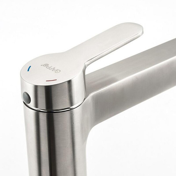 Смеситель для раковины высокий Gappo G1099-32, сатин, Цвет производителя: сатин - фото 3