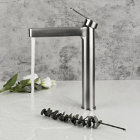 Смеситель для раковины высокий Gappo G1099-32, сатин, Цвет производителя: сатин - фото 7