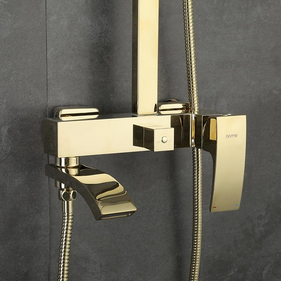 Душевая стойка Gappo Jacob G2407-3, золото - фото 40