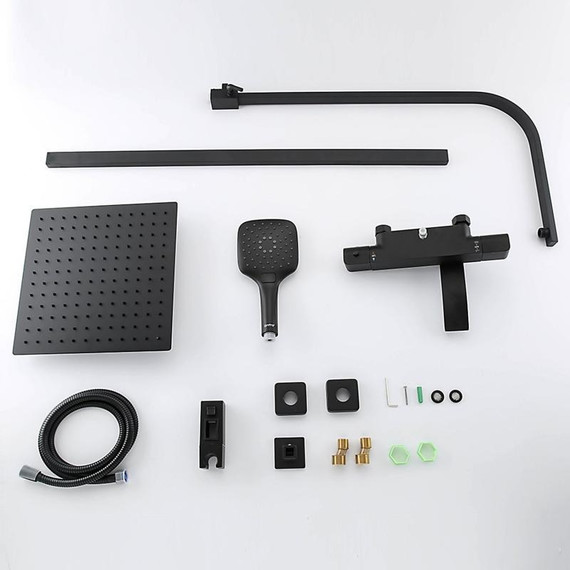 Душевая стойка с термостатом Gappo G2407-60, черный - фото 12