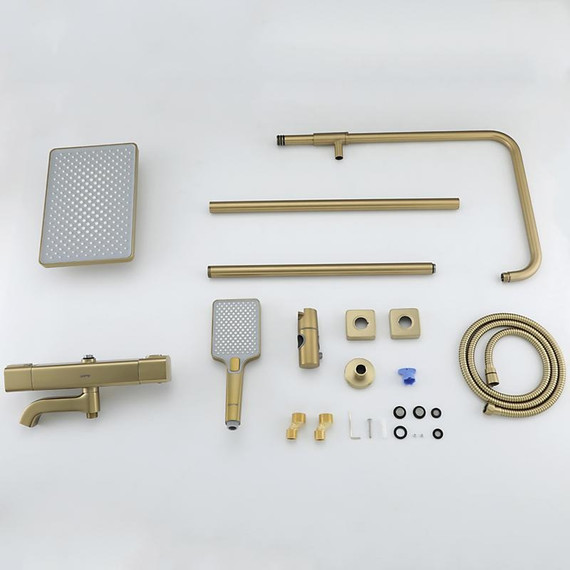 Душевая стойка с термостатом Gappo G2491-3, золото, Цвет производителя: золото - фото 39