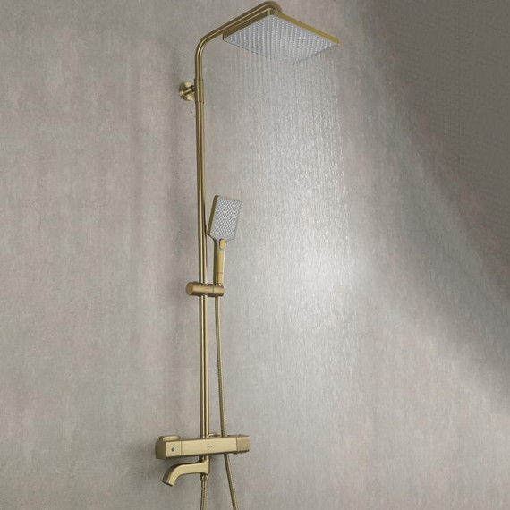 Душевая стойка с термостатом Gappo G2491-3, золото, Цвет производителя: золото - фото 32