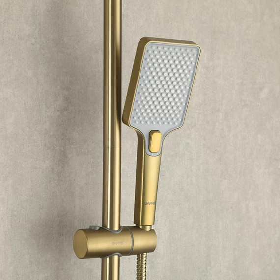 Душевая стойка с термостатом Gappo G2491-3, золото, Цвет производителя: золото - фото 33