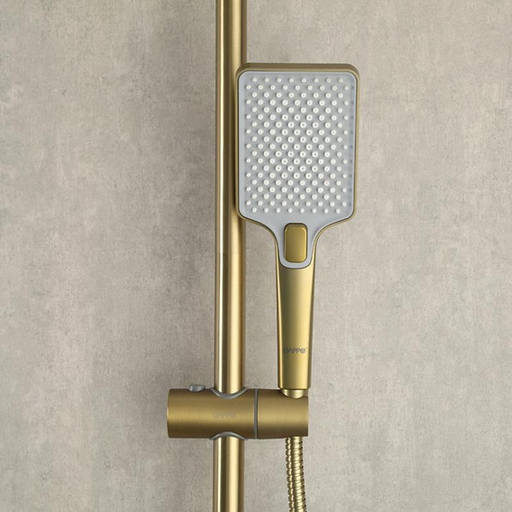 Душевая стойка с термостатом Gappo G2491-3, золото, Цвет производителя: золото - фото 34