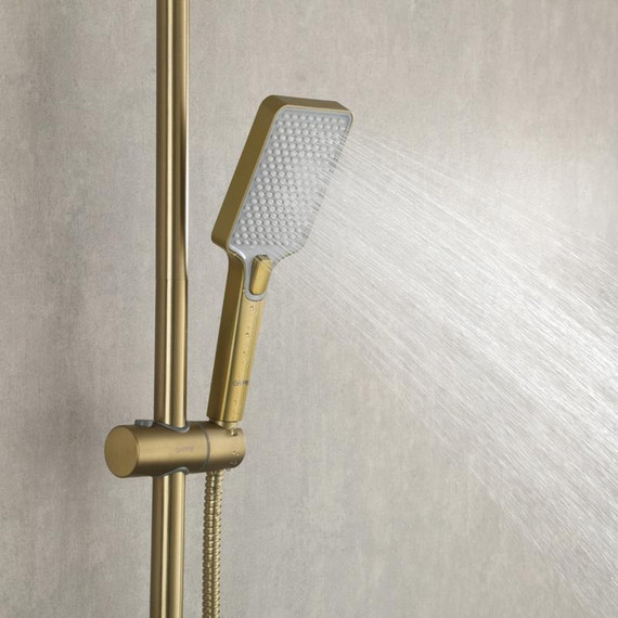 Душевая стойка с термостатом Gappo G2491-3, золото, Цвет производителя: золото - фото 37