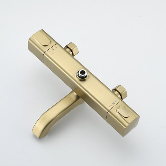 Душевая стойка с термостатом Gappo G2491-3, золото, Цвет производителя: золото - фото 5