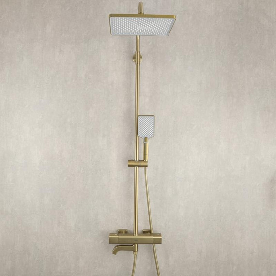 Душевая стойка с термостатом Gappo G2491-3, золото, Цвет производителя: золото - фото 2