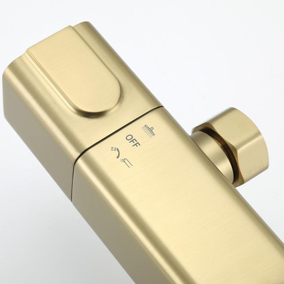 Душевая стойка с термостатом Gappo G2491-3, золото, Цвет производителя: золото - фото 6