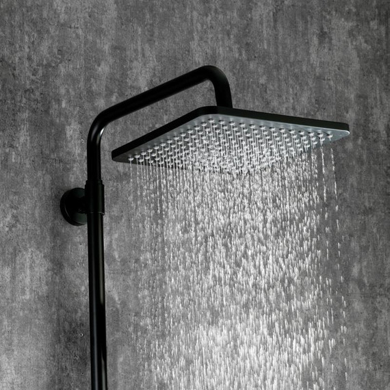 Душевая стойка с термостатом Gappo G2491-6, черный, Цвет производителя: чёрный - фото 3