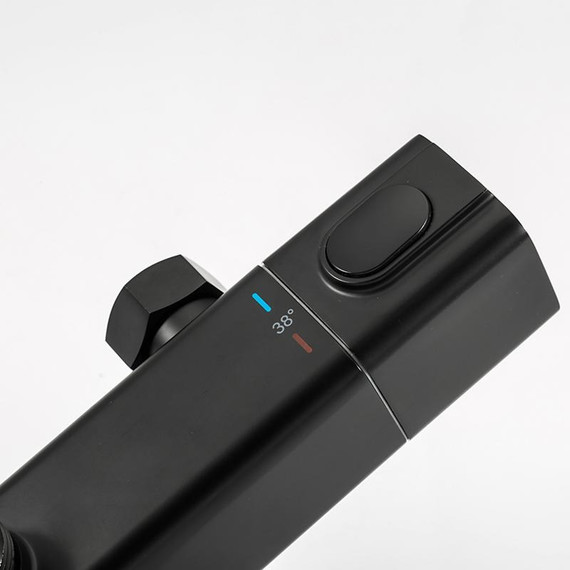 Душевая стойка с термостатом Gappo G2491-6, черный, Цвет производителя: чёрный - фото 5