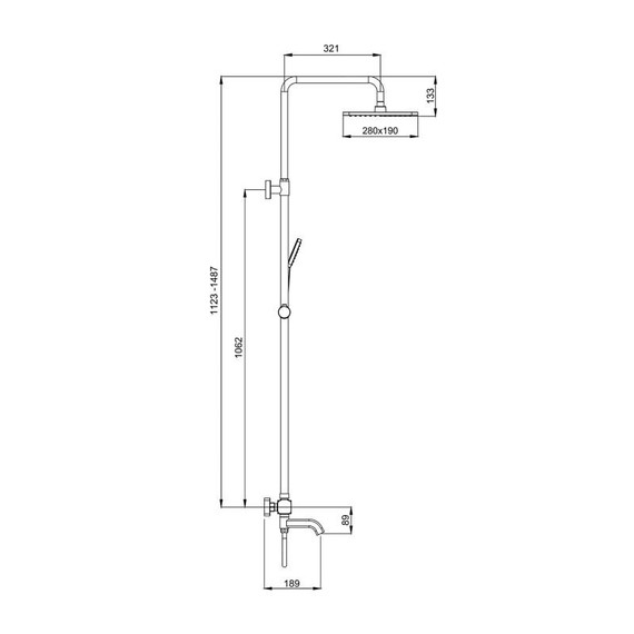 Душевая стойка с термостатом Gappo G2491-9, оружейная сталь, Цвет производителя: оружейная сталь - фото 37