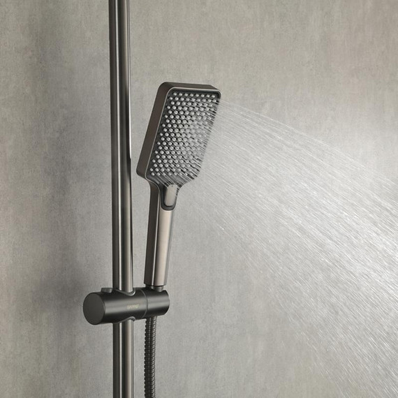 Душевая стойка с термостатом Gappo G2491-9, оружейная сталь, Цвет производителя: оружейная сталь - фото 34