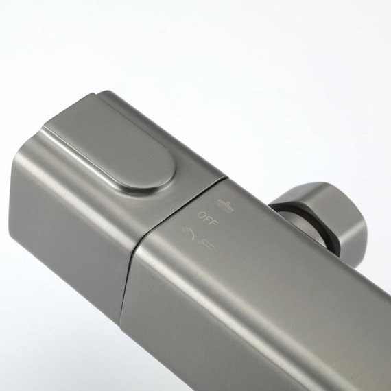 Душевая стойка с термостатом Gappo G2491-9, оружейная сталь, Цвет производителя: оружейная сталь - фото 7