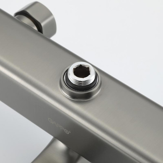 Душевая стойка с термостатом Gappo G2491-9, оружейная сталь, Цвет производителя: оружейная сталь - фото 10