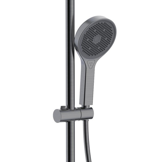 Душевая стойка с термостатом Gappo G2495-79, оружейная сталь, Цвет производителя: оружейная сталь - фото 6