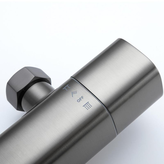 Душевая стойка с термостатом Gappo G2495-79, оружейная сталь, Цвет производителя: оружейная сталь - фото 9