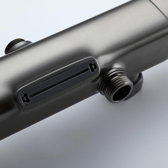 Душевая стойка с термостатом Gappo G2495-79, оружейная сталь, Цвет производителя: оружейная сталь - фото 10