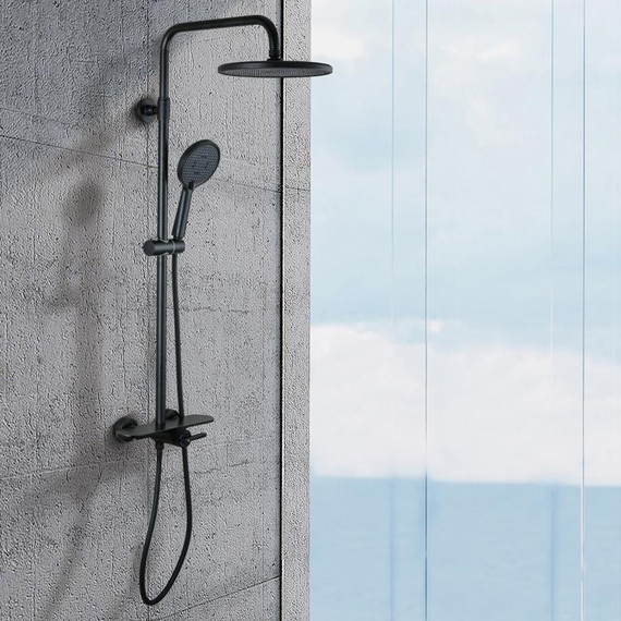 Душевая стойка Gappo G95 G2495-96, чёрный, Цвет производителя: чёрный - фото 2