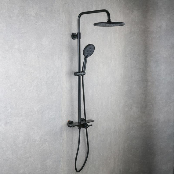 Душевая стойка Gappo G95 G2495-96, чёрный, Цвет производителя: чёрный - фото 3