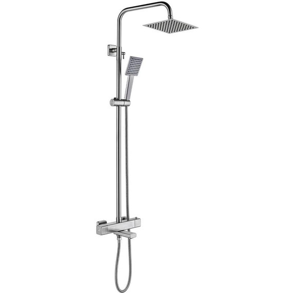 Душевая стойка с термостатом Gappo G2499-40, сатин - фото 