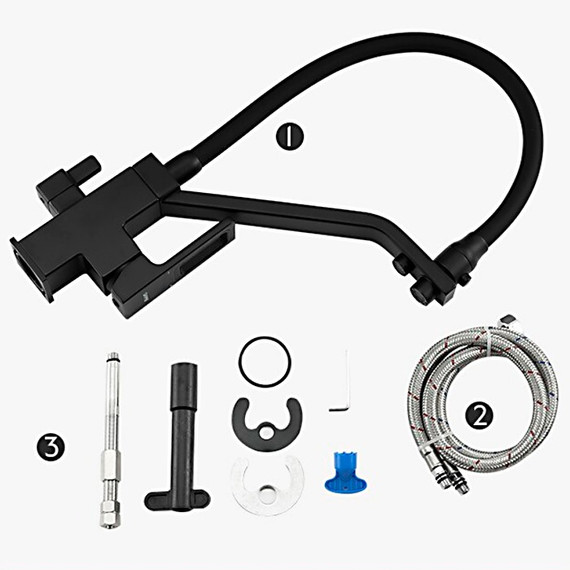 Смеситель для кухни Gappo G4317-6, черный - фото 13