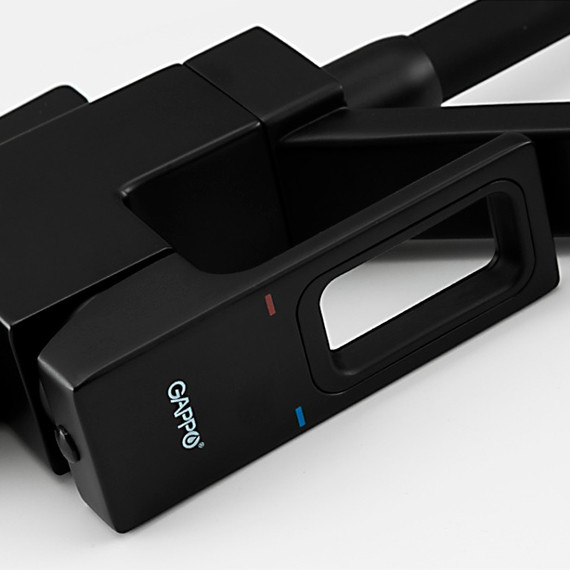 Смеситель для кухни Gappo G4317-6, черный - фото 5