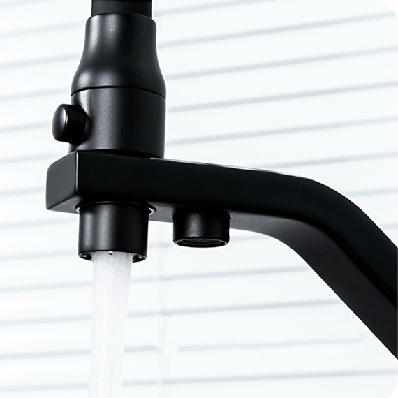 Смеситель для кухни Gappo G4317-6, черный - фото 8