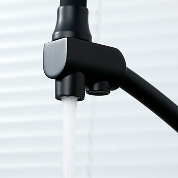 Смеситель для кухни Gappo G4398-16, черный - фото 5