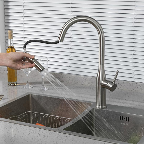 Смеситель для кухни Gappo G4398-45, сатин - фото 5