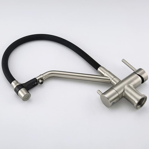 Смеситель для кухни Gappo G4398-85, сатин/черный - фото 28