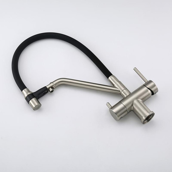 Смеситель для кухни Gappo G4398-85, сатин/черный - фото 29