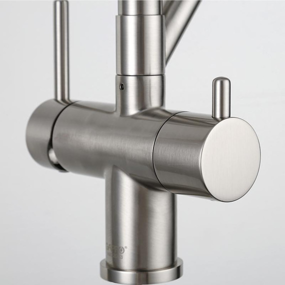 Смеситель для кухни Gappo G4398-85, сатин/черный - фото 11