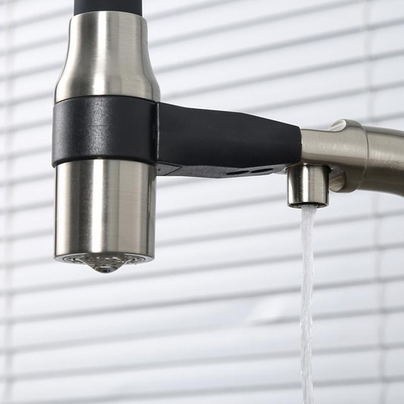 Смеситель для кухни Gappo G4398-85, сатин/черный - фото 16