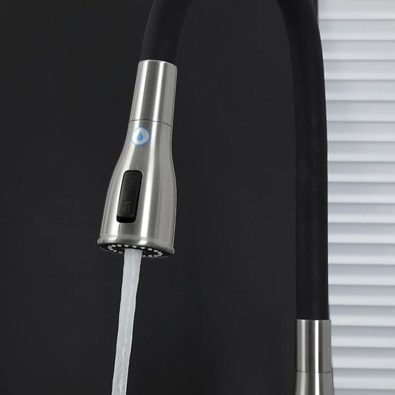 Смеситель для кухни Gappo G4399-65, сатин/черный - фото 19