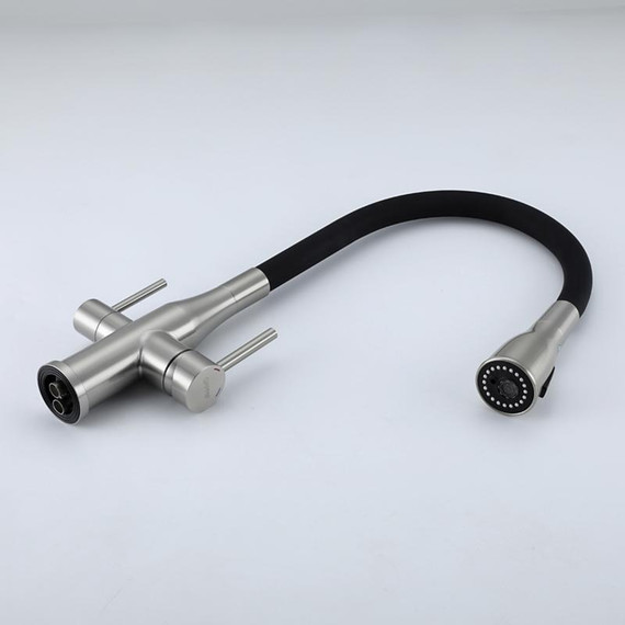 Смеситель для кухни Gappo G4399-65, сатин/черный - фото 32