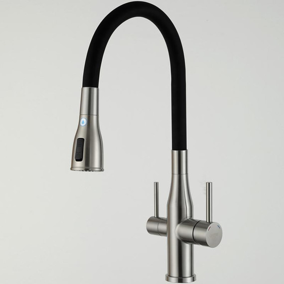 Смеситель для кухни Gappo G4399-65, сатин/черный - фото 28