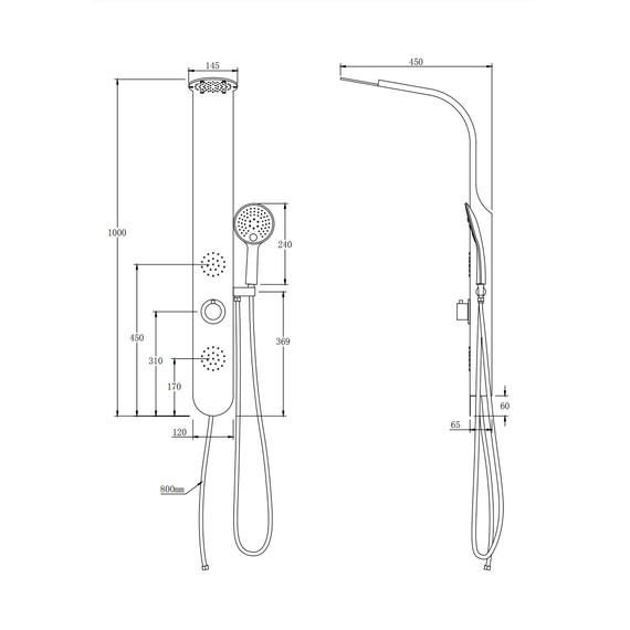 Гидромассажная панель Taliente ТА-G-S03C - фото 4