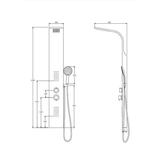 Гидромассажная панель Taliente ТА-G-S01C - фото 4