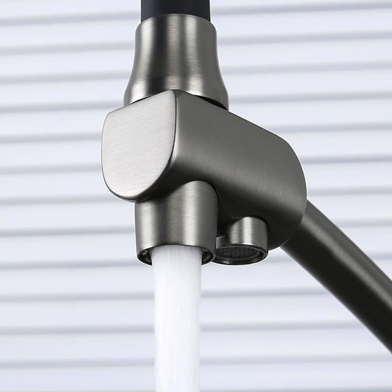 Смеситель для кухни Gappo G4398-19, оружейная сталь - фото 7