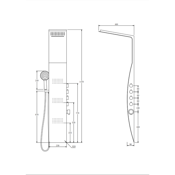 Гидромассажная панель Taliente ТА-G-A04Wcr, белый/хром - фото 4