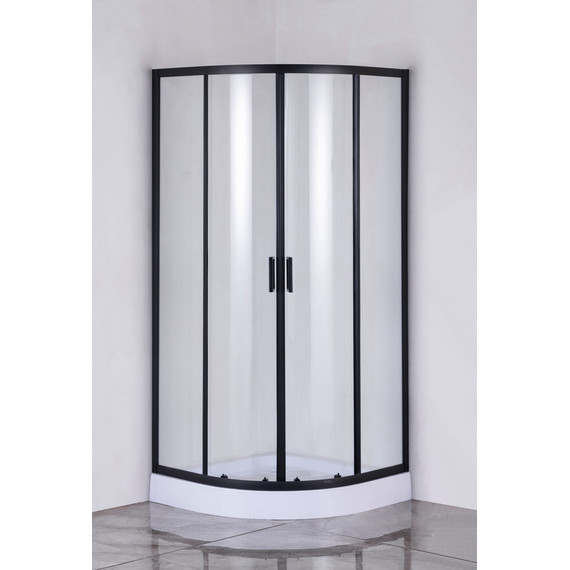 Душевое ограждение Taliente 90x90 см TA-09091-1CB, чёрный/прозрачное - фото 2