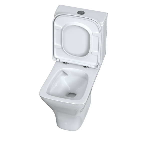 Унитаз-компакт безободковый Taliente Elegante Vortex EL45055 с крышкой микролифт (система смыва Торнадо) - фото 3