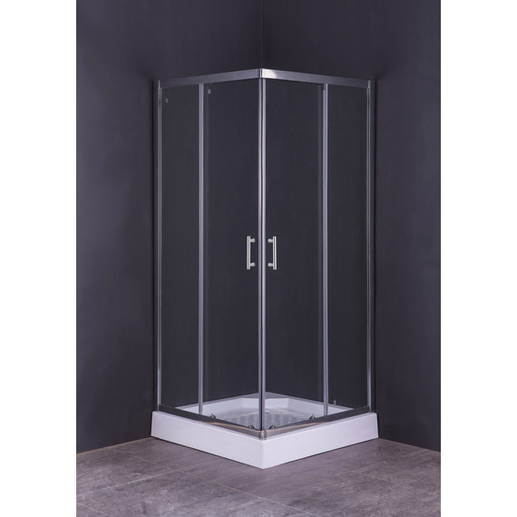 Душевое ограждение Taliente 80x80 см TA-08082-1CP, хром/прозрачное - фото 2