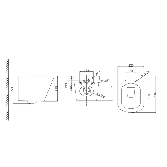 Унитаз-биде подвесной Taliente Correto CR25200 SMnero с крышкой микролифт - фото 5