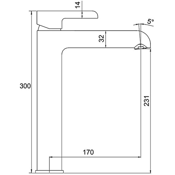 Смеситель для раковины высокий Gappo G1003-16, черный/хром - фото 12