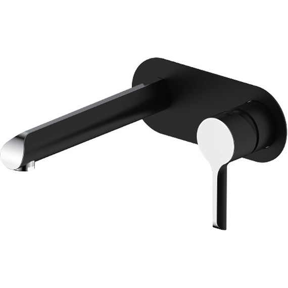 Смеситель для раковины настенный Gappo G1003-26, черный/хром - фото 